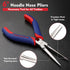 WORKPRO 6" Needle Nose Pliers, Mini Long Nose Pliers with Comfort Grip Handles, Pliers Needle Nose for Wire Wrapping, Crafts, Jewelry Making Supplies by WORKPRO