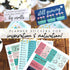 Planner Stickers - Set of Over 1,000 Colorful Stickers, 20 Sheets for Busy Bee Planners