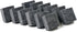 Charles Leonard Multi-Purpose Felt Erasers Class Pack, 2 x 2 Inches Each, Charcoal, 12-Pack