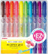 Zebra Optex 2 WKT11-10C Highlighter, EZ, 10 Colors