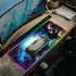 Gerlos RGB Large Gaming Mouse Pad, Extended Soft LED Mouse Pad, Non-Slip Rubber Base, Water Resistant Keyboard Pad,