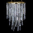 Shade,H12.9 W8.66 Modern Mini Chandelier X Chandeliers Light Fixture Sparkling Decorations for Wedding Centerpiece