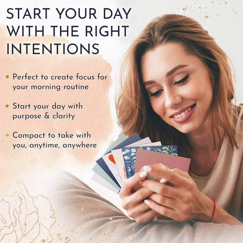 RYVE 52 Positive Affirmation Cards for Women – Daily Motivation & Meditation with Inspirational Quotes, Gifts