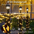 33FT 100 8 String Lights Indoor Bedroom, LED Fairy String Lights Outdoor Waterproof, Modes Memory Twinkle Christmas