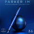Parker IM Monochrome Ballpoint Pen, Blue Ink, Medium Point, Blue Finish and Trims, Gift Box