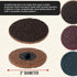 46-Piece 3" Pack 15 1/4" Dura-Gold Diameter Surface Conditioning Sanding Discs Variety - Each Coarse, Medium, Fine Grit
