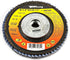 Forney 71933 Flap Disc, Type 29 Blue Zirconia, 120-Grit, 4-1/2-Inch, 5/8-Inch-11 Arbor