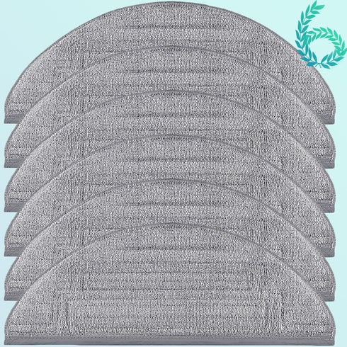 6 Pack Mop Cloth Pads Replacement for Roborock S8 Pro Ultra Robot Vacuum, Upgraded Reusable Microfiber Dual Sonic Pads