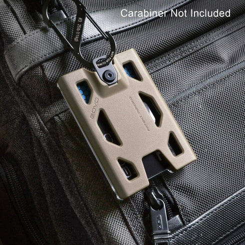 T4 Badge Holder No-Clip Version, Durable Polycarbonate ID Card Holder for 1 to 4 Cards