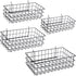 Pegboard Baskets, Set of 4 Black - Hooks to Any Peg Board