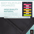 Black Pocket Chart for Classroom - Pack of 2 with 10 Pocket Storage and 6 Over Door Hangers for Organizing