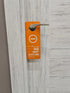 Business Design Do Not Disturb Sign and Welcome Please Knock Door Hanger Sign, 2 Pack for Offices and Meetings