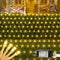 192 LED Net Lights Outdoor, 8 Modes Waterproof Christmas Net String Lights for Bushes Ceiling Wedding Indoor Outdoor