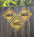 Jayd Products 3 Year Old Birthday Caution Signs, 16.5" Across, Construction Party Signs (3ct)