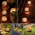 MLKNK 2 Pack Solar Globe Lights Outdoor Waterproof-Solar Balls-Solar Garden Lights-Orbs for Outside Cracked Glass Ball