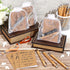 Spakon 192 Pcs/48 Set Christian Gifts Bulk Bible Verse Bamboo Pens Prayer Pocket Notebooks Christian Keychains with