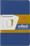 Moleskine Volant Journal, Soft Cover, Pocket (3.5" x 5.5"), Plain/Blank, Set of 2, Forget-Me-Not Blue/Amber Yellow
