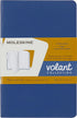 Moleskine Volant Journal, Soft Cover, Pocket (3.5" x 5.5"), Plain/Blank, Set of 2, Forget-Me-Not Blue/Amber Yellow