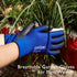 COOLJOB 12/60 Pairs Bulk Safety Work Gloves, 13 Gauge Ultra-lite PU Dipped for Gardening and Warehouse Work, Blue Large