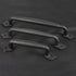 Sliding Rustic Barn Door Handles, 8 Inch Heavy Duty Large Design Pull for DIY Sliding Barn Door, Matte Black