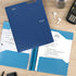 Five Star 2-Pocket Folder, Tidewater Blue (72107), Plastic Folder with Stay-Put Tabs and Prong Fasteners, Holds 8-1/2"