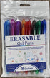 Erasable Pens, 0.5mm Erasable Gel Pens with Rubbers, Heat Friction Pens for Kids Adult School Office Supplies