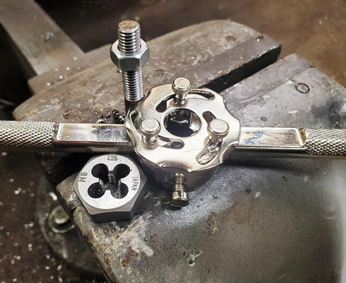 Century Drill & Tool 98511 Adjustable Self-Centering Die Stock, 1" Steel