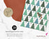 Papyrus Petite Holiday Christmas Cards Boxed, Glitter Pine Trees with Santa (20-Count)