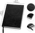 Daily to Do Checklist Notebook, Task Management, Organizer Planner, Hardcover, Ribbon Bookmark, 4.1 x 5.8”, A6 size,110 Sheets (Black)
