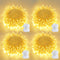 JMEXSUSS 4 Pack 50 LED Battery Operated String Lights Warm White, Each