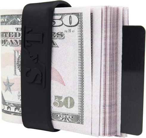 Money Bands Set of 4, Silicone Bands for Large Amounts of Money and Cards, Wallet Alternative