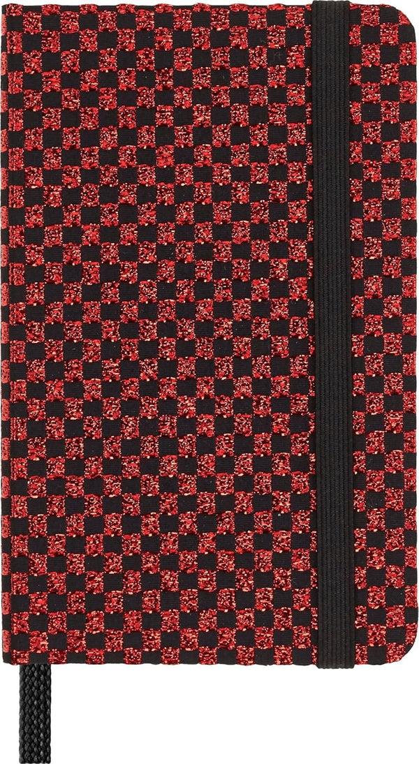Moleskine Limited Edition Notebook, Holiday Shine Box, Extra Small, Metallic Red, Hard Cover