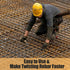 Rebar Twister with Wooden Handle - Concrete Iron Wire Tie Twister Tool for Fence Twisting, 3 Pack