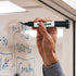KleenSlate (12) Pack Large Black Dry Erase Markers with Eraser Cap, Round Point