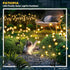 Solar Garden Lights - 20 LED Firefly Outdoor Lights, Waterproof for Christmas Yard Patio Pathway Decoration (2 Pack)