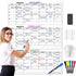 Large 36"x48" Quarterly White Board Calendar, Dry Erase Wall Calendar for 3 Month Planning with Markers and Eraser