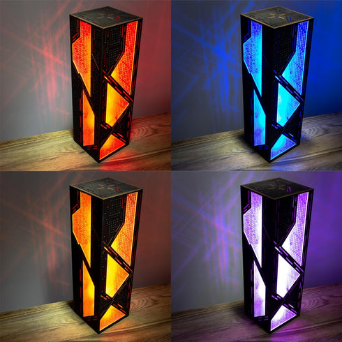 Programmer Binary Code Lamp | Falling Numbers | Cyber Style Night Lamp | Lantern Gift For Gamer Gaming Room | IT Coding