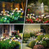 FENSAN Lights,4packs-32LED IP65 Solar Garden Outdoor Solar Powered Decor for Yard, Patio, Pathway, Waterproof Butterfly