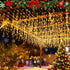Zenlrs Christmas Icicle String Lights 33FT 240 LEDs 40 Strips Each 24in Short