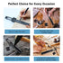 Precision Pocket Woodworking Ruler, 8 Inch Marking Measuring Ruler, Metal Construction Ruler with Slide Stops
