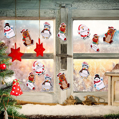 Christmas Notepad 30 Pieces, Winter Theme Self Sticky Notes for Work Study Decoration Present, 5 Styles