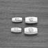20pcs Wire Rope Clips Galvanised Steel Egg Shape Cable Clamp for 2mm/3mm/4mm/5mm Steel Cable Rope