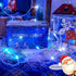 oopswow 100 Lights,33ft 8 LED Christmas Modes Extendable String Lights Outdoor Waterproof,Twinkle Fairy Lights Plug