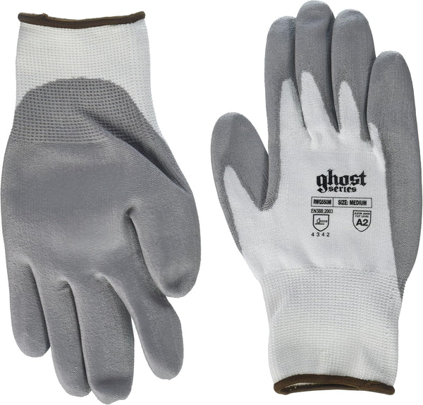 Radians RWG550M Ghost Series Work Glove, Cut Protection Level 2, Medium, Multi (12 per Pack)