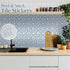 Peel & Stick Tile Stickers 12 PCS Self Adhesive Backsplash Decorative Wall Stickers for Kitchen Bathroom Tile Decals Waterproof & Removable 6" x 6" (Blue) by SVNOOC
