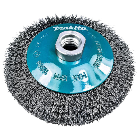 Makita 1 Piece 4.5" Crimped Wire Wheel Brush, Light-Duty Conditioning for Metal, 4-1/2" x 5/8-Inch