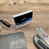 vrupin 4 Pack Acrylic Business Card Holder for Desk, Fits 30-50 Business Cards, Display Stand for Exhibition