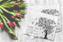 Elcer (40 Pack) Funeral thank you cards with envelopes Celebration of life Floral Tree acknowledgment memorial Sympathy