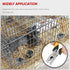 300 Pieces Wire Cage Clips with 1 Piece Wire Cage Buckle Snap Plier for Chicken Pet Dog Cat Cage (Silver, Black, Yellow)