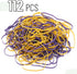 Mr. Pen Large Rubber Bands, 110 Pack, Purple and Yellow, Extra Large Office Supplies, 7 Inch Rubber Bands